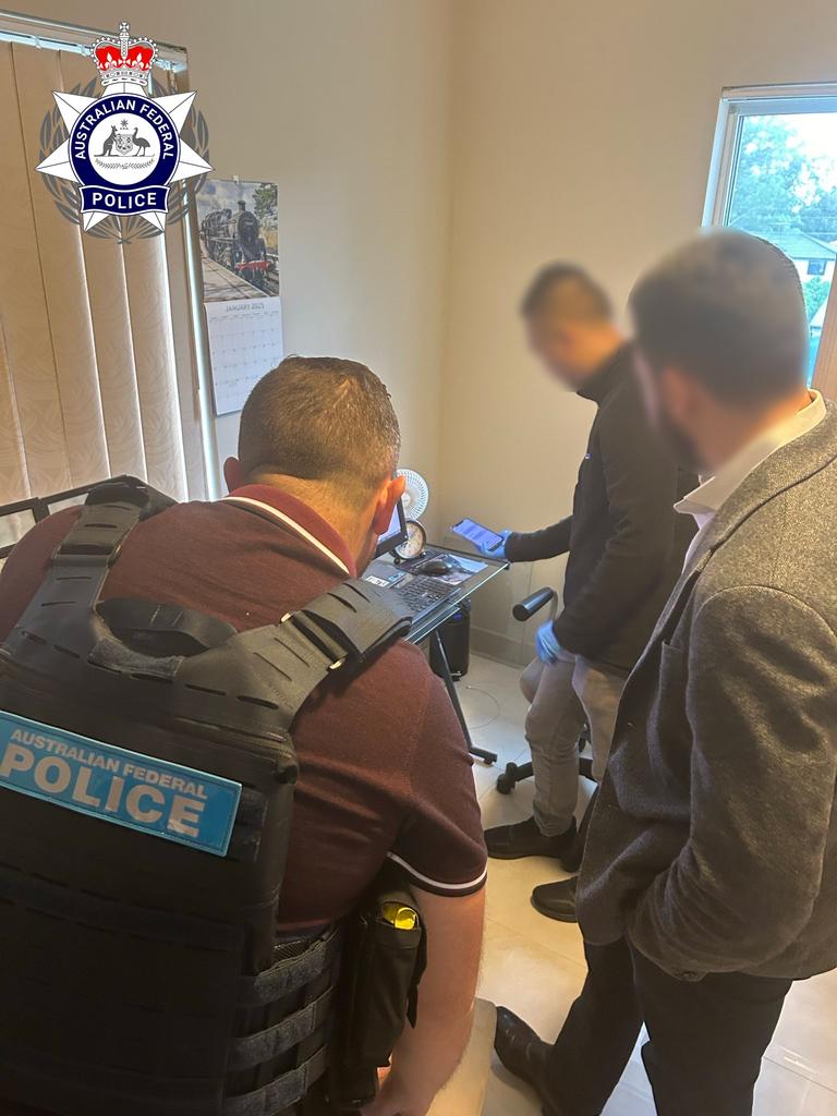 A western Sydney man was charged on Thursday after police searched his Blacktown home, seizing electronic devices and documents. Picture: Australian Federal Police