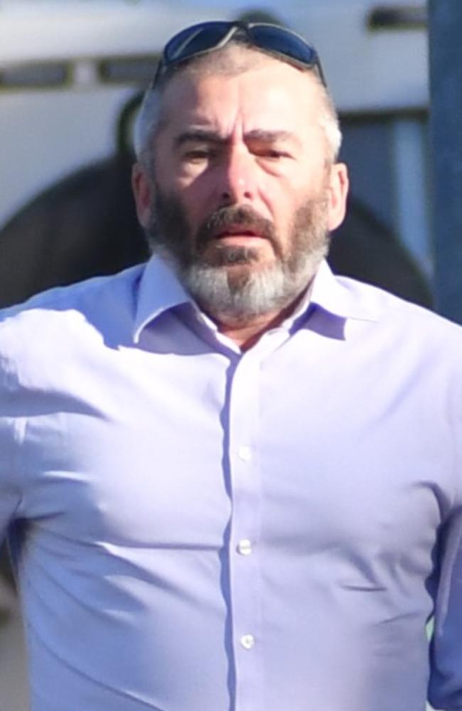 Sergeant Peter John Edwards of Queensland Police Service (QPS) Northern Region outside the Ingham Magistrates Court on Thursday. Picture: Cameron Bates