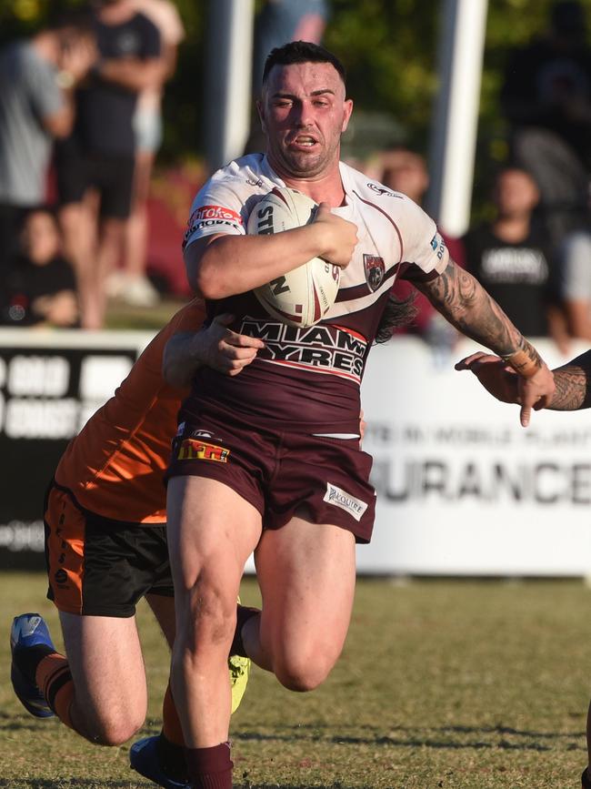 Jordan Scott in action during the RLGC A-Grade grand final between Burleigh and Southport in 2019. (Photo/Steve Holland)