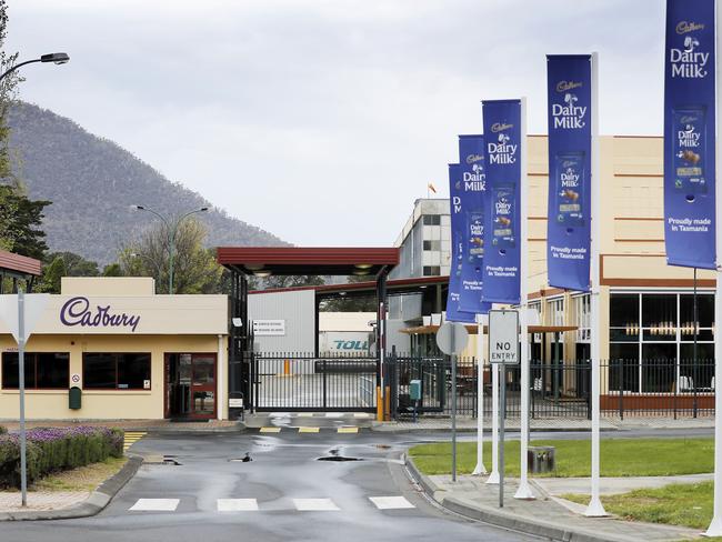 AMWU State Secretary John Short speaks to media outside Cadburys factory in Claremont after an announcement to cut 40 jobs. Job cuts at Cadburys. Picture: RICHARD JUPE