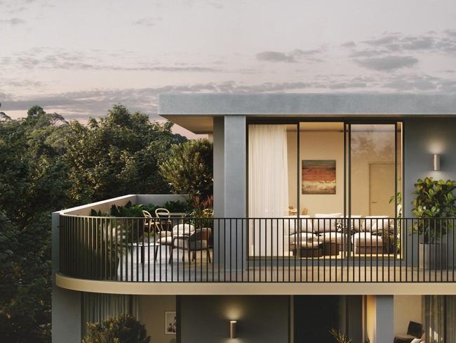 An artist's impression of the $60 million Casa Delmar apartment development at Dee Why that will have 218 units and four retail outlets. Picture: Landmark Group