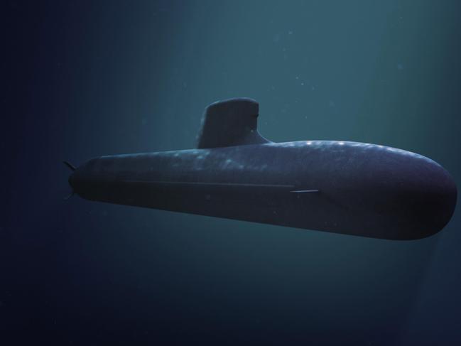 This computer-generated handout image released by the French industrial naval, defence and energy group DCNS on April 26, 2016 shows a 4,500 tonne Barracuda shortfin submarine. US defence contractor Lockheed Martin will supply the combat systems for Australia's new fleet of 12 French submarines, Defence Industry Minister Christopher Pyne said September 30, 2016.  The Australian arm of the American defence giant defeated US rival Raytheon in a deal to fit out the 50 billion Australian dollar (38 billion USD) vessels. / AFP PHOTO / DCNS / HO /  RESTRICTED TO EDITORIAL USE - MANDATORY CREDIT "AFP PHOTO / DCNS" - NO MARKETING NO ADVERTISING CAMPAIGNS - DISTRIBUTED AS A SERVICE TO CLIENTS - NO SALES