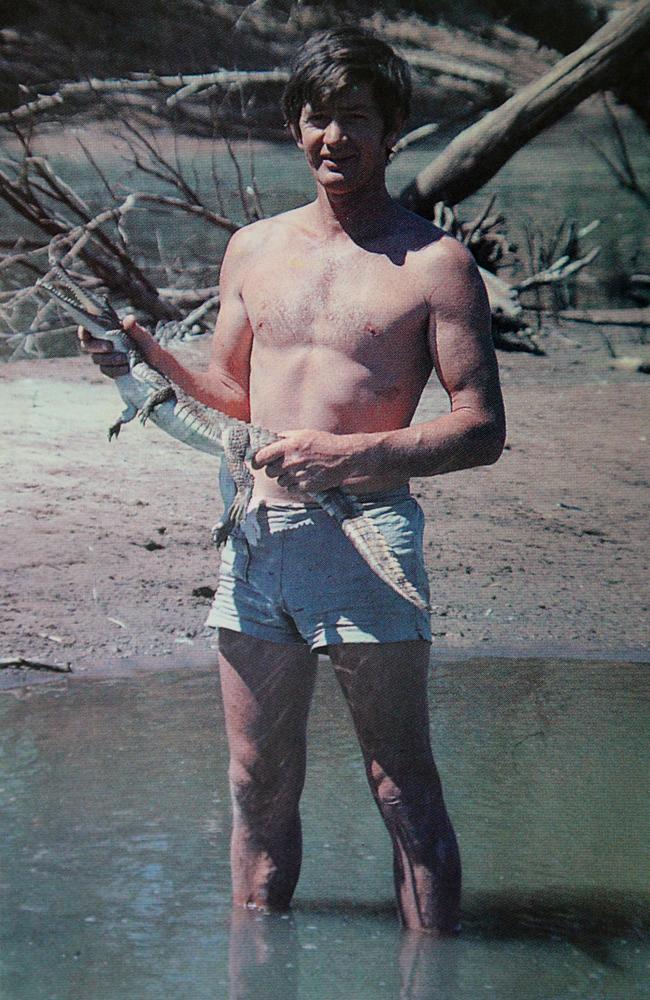 Bob Irwin on one of his earliest trips to Cape York, where he taught himself how to catch freshwater crocodiles. Picture: Courtesy Bob Irwin and Amanda French.