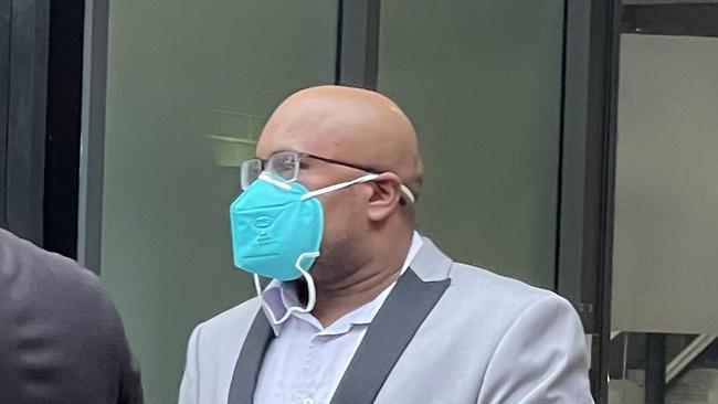 Amit Kumar pictured at Sutherland Local Court after he was previously was found with 80 grams of drugs worth about $30,000 following a fire inside his Miranda home. Picture: Ashleigh Tullis