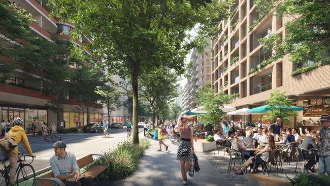 Artists impressions of the renewal of Waterloo Estate. Picture: Supplied