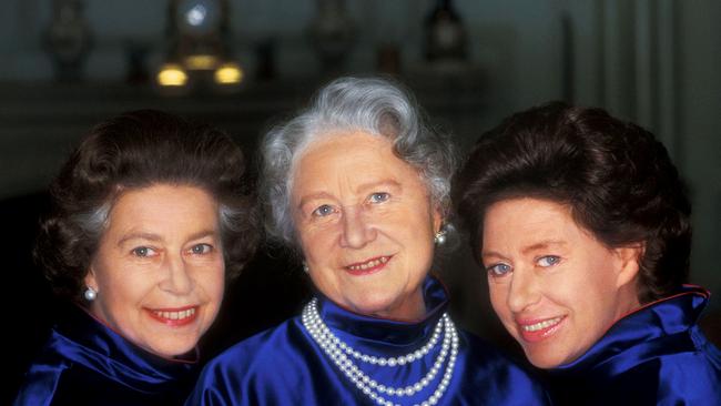 Queen Elizabeth, the Queen Mother and Princess Margaret in 1980.