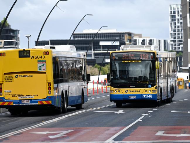 Brisbane bus drivers walked off the job between 4am and 6am on Thursday. Picture: Dan Peled / NewsWire.