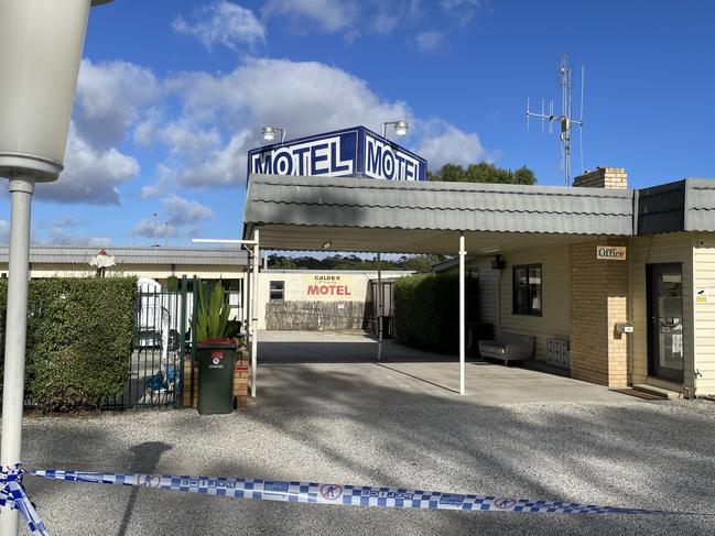 A man has died following a stabbing at the Calder Family Motel in Kangaroo Flat. Picture: Gianni Francis