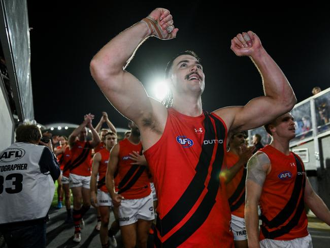 Sam Draper controversially avoided being pinged for holding the ball in the dying seconds on Friday night. Picture: Mark Brake/Getty Images.