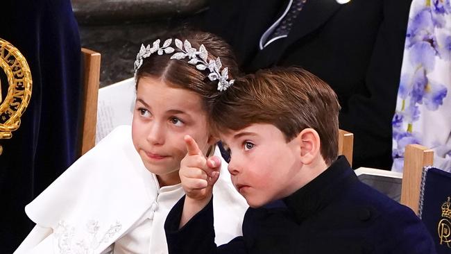 Princess Charlotte and Prince Louis. Picture: Getty Images