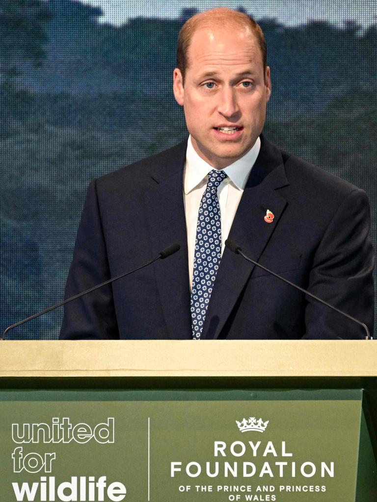 William addressed the United for Wildlife Summit on Monday. Picture: Mohd Rasfan/AFP