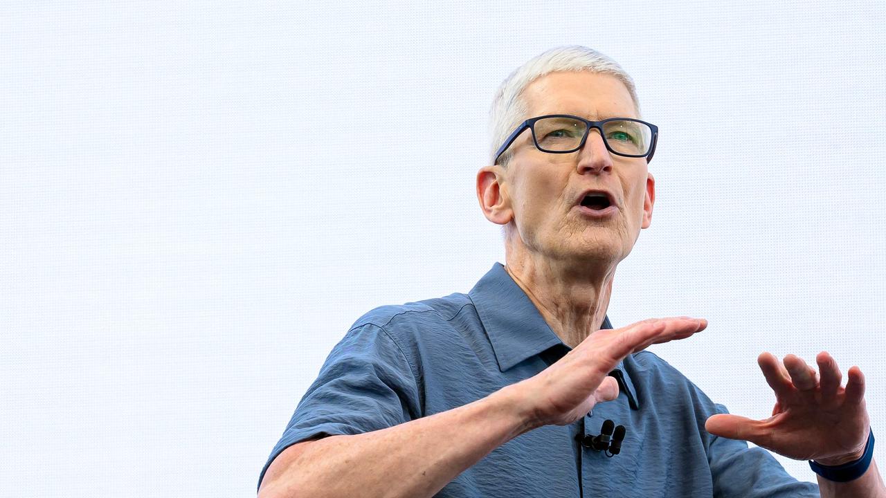 Apple CEO Tim Cook has made investors a fortune, and they’re hoping he can do it again as it catches up in the AI race. Photo: Josh Edelson, AFP.