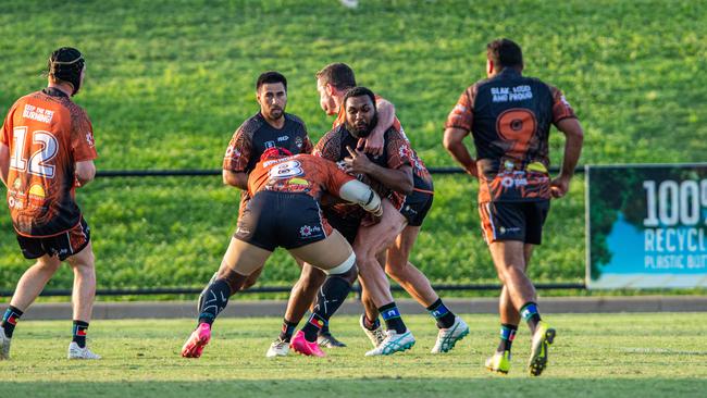 Timothy Muhamad at the 2024 Deadly Cup Carnival between the Indigenous All Stars and Territory All Stars. Picture: Pema Tamang Pakhrin