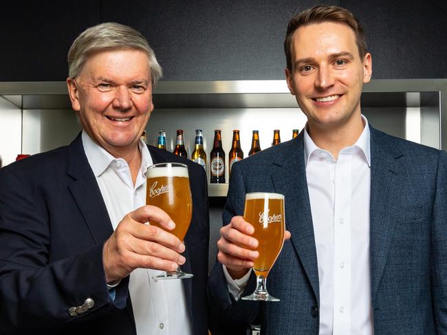 Coopers Brewery  Regency Park, South Australia. Dr Tim Cooper and son Iain Cooper from Coopers Brewery. Photo: John Kruger