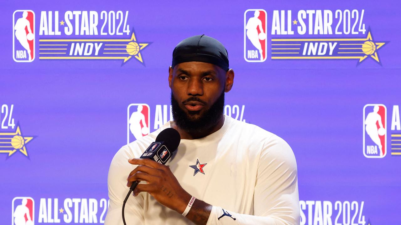 Bron spoke about his future. Justin Casterline/Getty Images/AFP