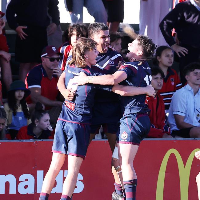 Langer Trophy schoolboy rugby league grand final between Palm Beach Currumbin SHS and Ipswich SHS. Picture: Nigel Hallett