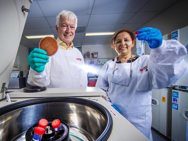 Medical Research - Professor Michael Good and Associate Professor Manisha Pandey are on the cusp of finding a vaccine for Strep A at Griffith Uni Gold Coast campus.Picture: Nigel Hallett