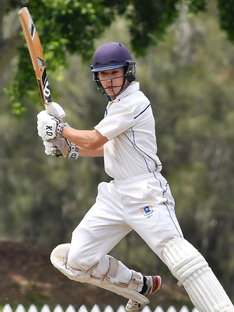 Brisbane Grammar School batsman Angus Tolhurst. Picture, John Gass