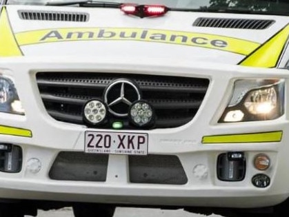 Two men have been rushed to hospital, one in a serious condition with a significant injury, following a motorcycle collision in the Gold Coast Hinterland.