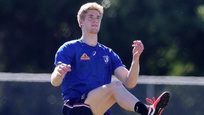 Tim English posted the first KFC SuperCoach double-ton of 2020 against the Bombers. Picture: Michael Klein