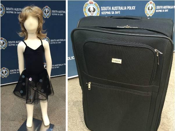 Supplied photo of clothing and suitcase relating to the murder of Karlie Jade Pearce-Stevenson and daughter Khandalyce Kiara Pearce from NSW Police. Police have made a breakthrough in two suspected murder investigations in New South Wales and South Australia, identifying ‘Angel’ and the ‘child in a suitcase’ as a young mother and her daughter. NSW Police Force established Strike Force Hixson in August 2010 following the discovery of the skeletal remains of a young woman at Belanglo State Forest. The unidentified woman was named ‘Angel’ by detectives as she was located with a t-shirt with a distinct ‘Angelic’ motif across the front. South Australia Police established Task Force Malee in July 2015 following the discovery of the skeletal remains of a little girl in a suitcase on Karoona Highway, Wynarka. The pair has been identified as Karlie Jade Pearce-Stevenson and her daughter, Khandalyce Kiara Pearce, from Alice Springs, Northern Territory.