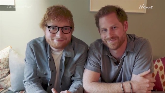 Prince Harry and Ed Sheeran team up in hilarious video for World Mental Health Day