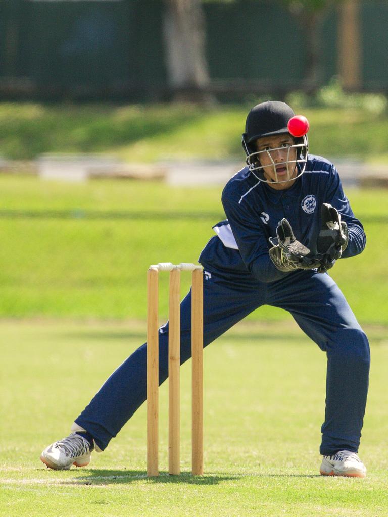 Keeper Craig Sabramoney, Under-17 Surfers Paradise Div 1 v Broadbeach Robina Open Div 1 , Picture: Glenn Campbell