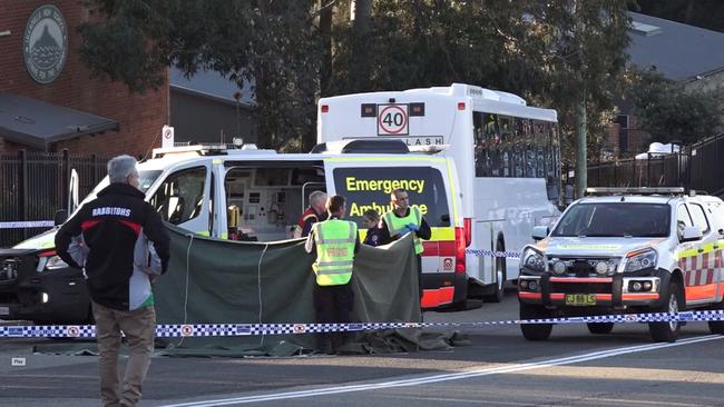 The scene outside Ulladulla High School. Picture: TNV