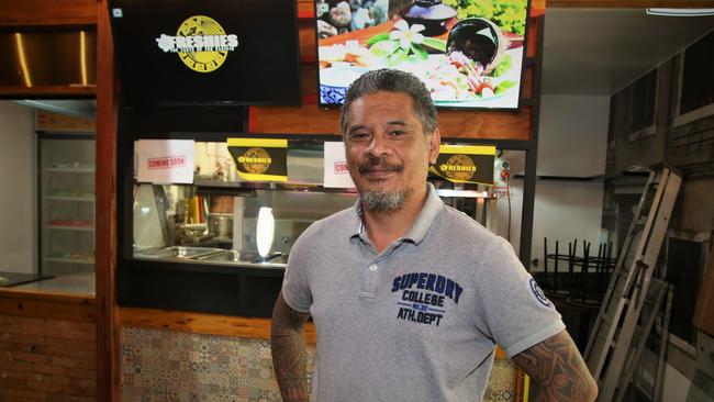 Owner of new Freshies eatery Lester Vaele is set to open the Polynesian-inspired restaurant in the Lantern Lane precinct of Stockland Cairns. Picture: PETER CARRUTHERS