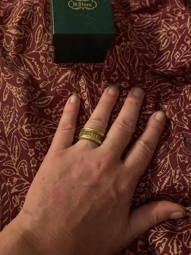 The Sydney socialite posted a pic of her new ring. Picture: Instagram