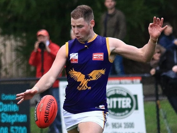 Brett Eddy was at his dynamic best against South Croydon. Picture: Davis Harrigan