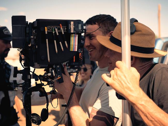 Mescal takes a moment behind the camera on the Australian set of Carmen.