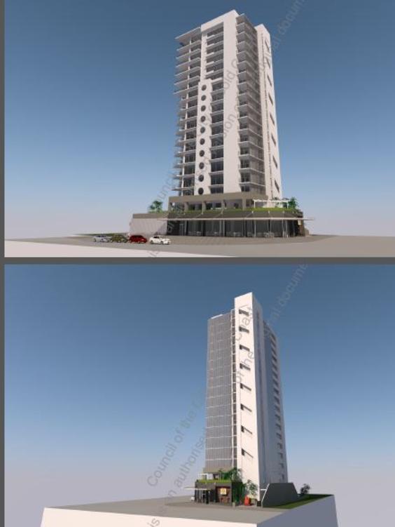 Artist’s impressions of the proposed tower.