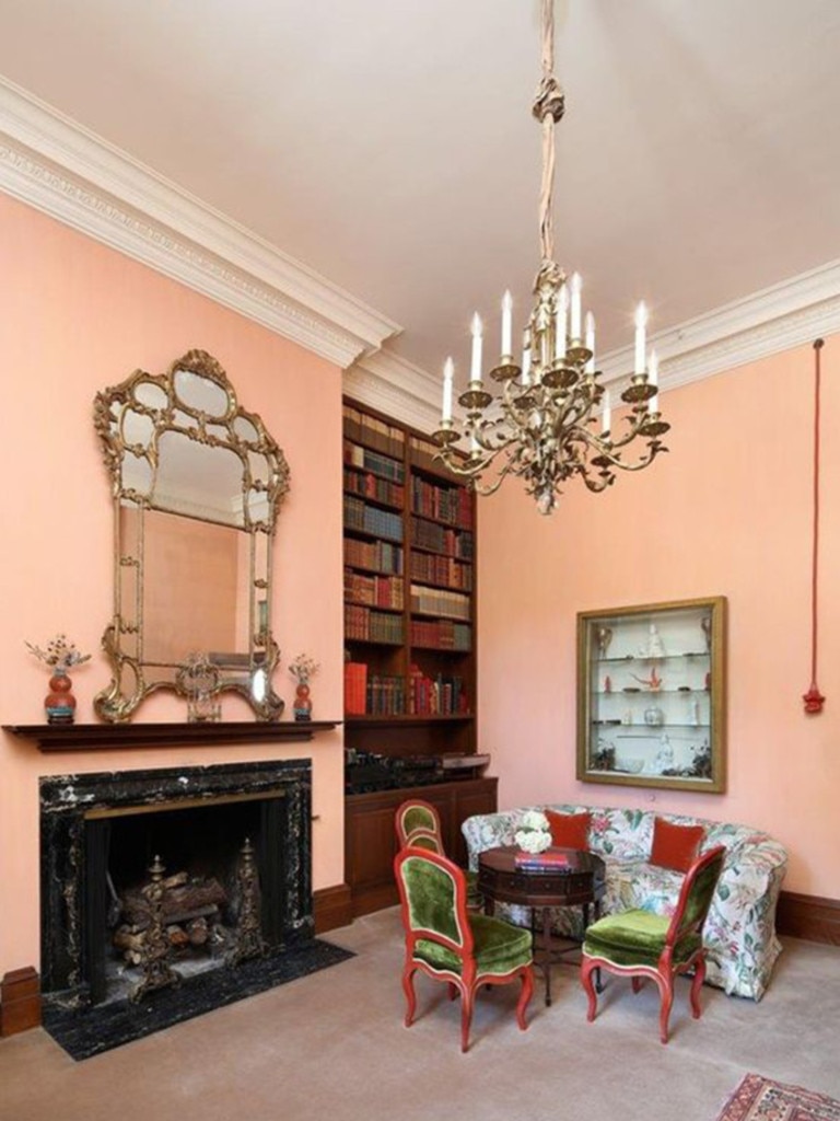 A sitting room with a built-in bookshelf. Picture: Realtor