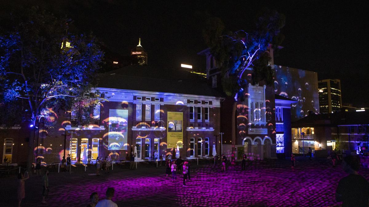 The City of Lights display at the Perth Cultural Centre.