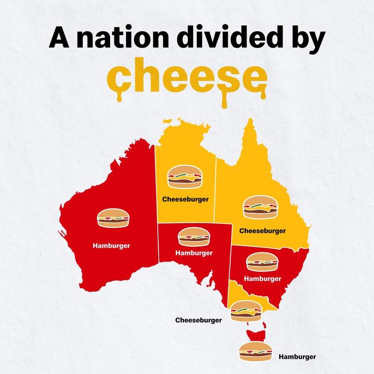 Australian states have different burger tastebuds, it was revealed. Picture: Supplied