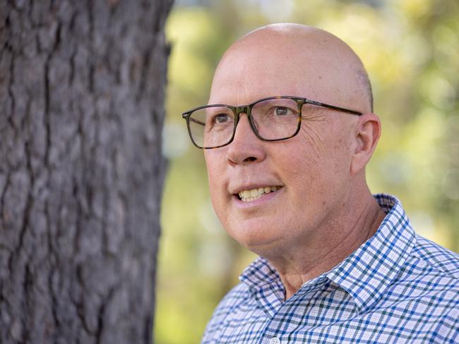 Opposition Leader Peter Dutton says nuclear is the future. Picture: Paul Harris