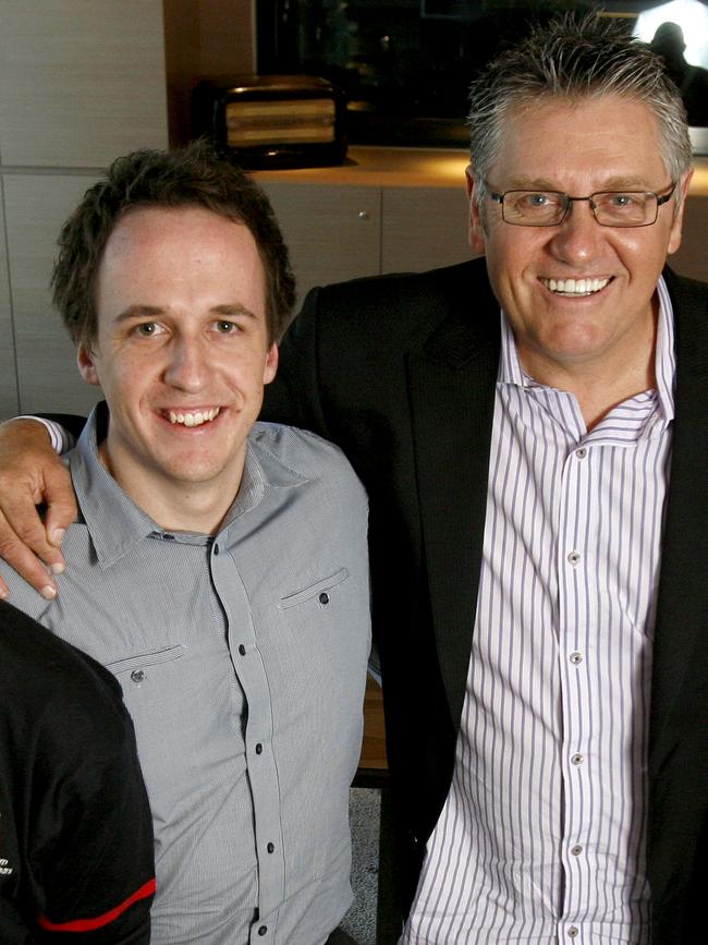 Michael Thompson (left) with Ray Hadley.