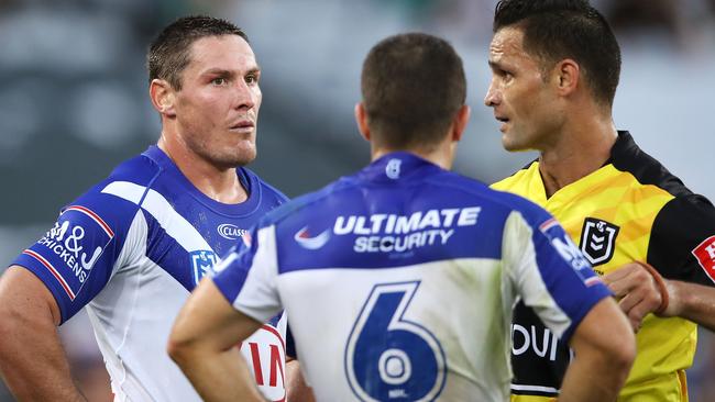 The Dogs’ game plan might not run with referees. Image: Mark Kolbe/Getty Images