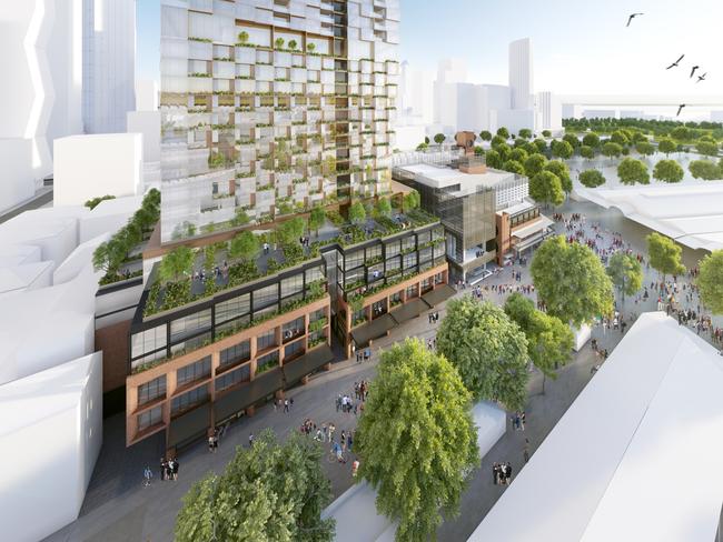 The proposed Munro redevelopment next to Queen Victoria Market. Picture: Supplied