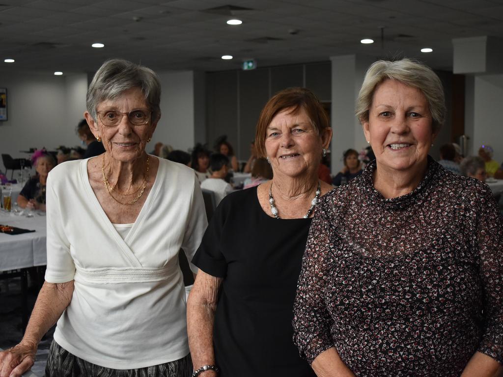 Marlene Carey, Kay Thompson and Pat Sharman at the Grafton District Services Club 2021 Melbourne Cup Luncheon.