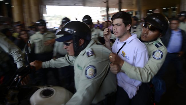 Hugo Chavez protests health