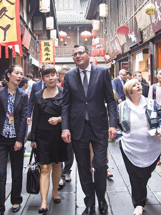 While Andrews still has a blind spot on China, the autocratic, secretive style in which he conducted his visit has sadly become a hallmark of his broader leadership. Picture: Instagram