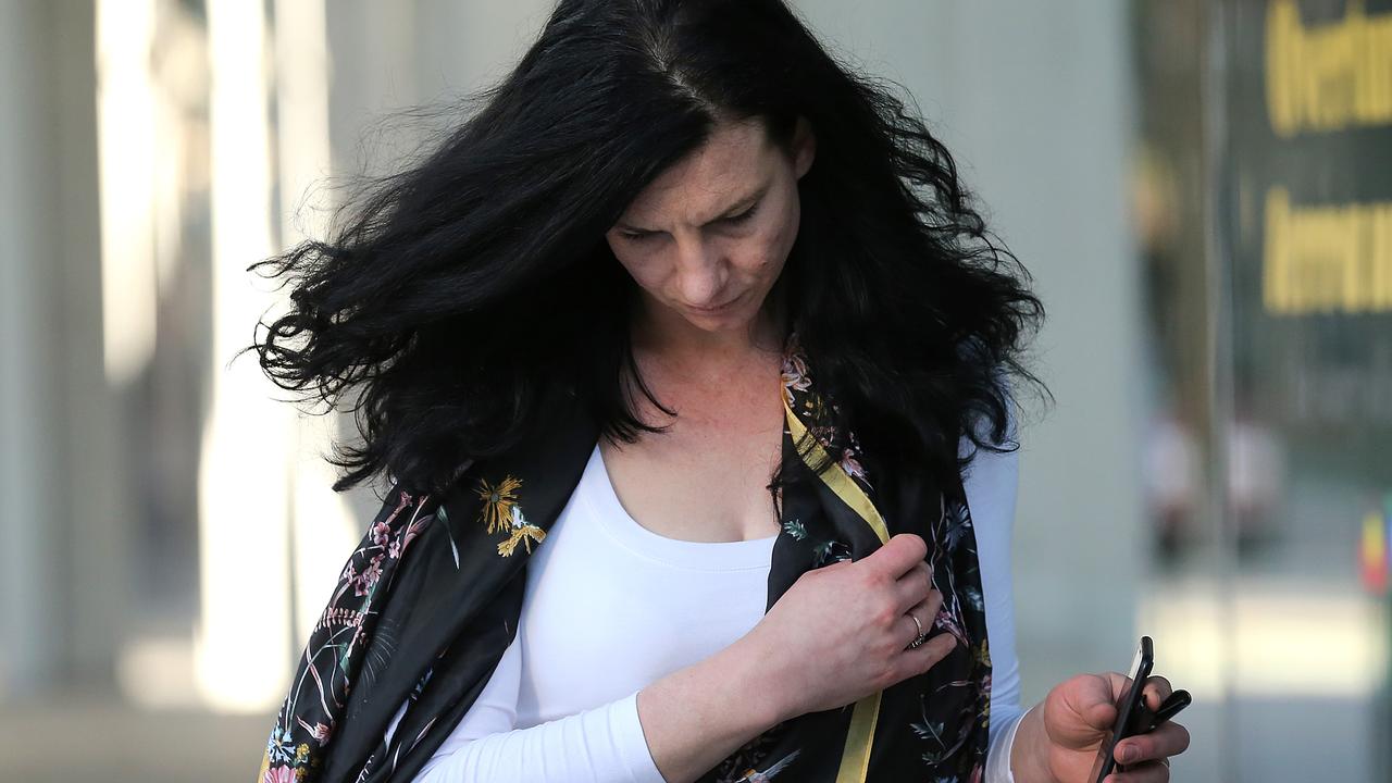 Rebecca Ianniello leaves the Brisbane Supreme Court. Picture: Jono Searle