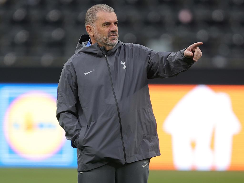 Ange Postecoglou during a training session in Frankfurt. Picture: Crystal Pix/MB Media/Getty Images