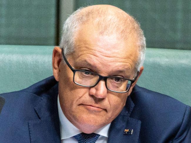 CANBERRA, AUSTRALIA - NewsWire Photos MARCH 20, 2023: Former Prime Minister Scott Morrison during Question Time in the House of Representatives in Parliament House Canberra.Picture: NCA NewsWire / Gary Ramage