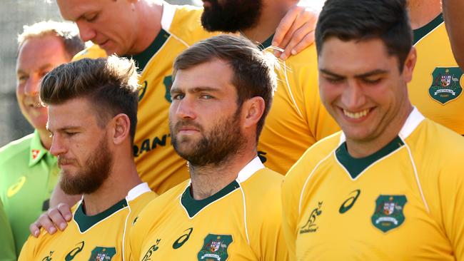 Ben McCalman during the Wallabies team photograph session at the Sydney Cricket Ground.