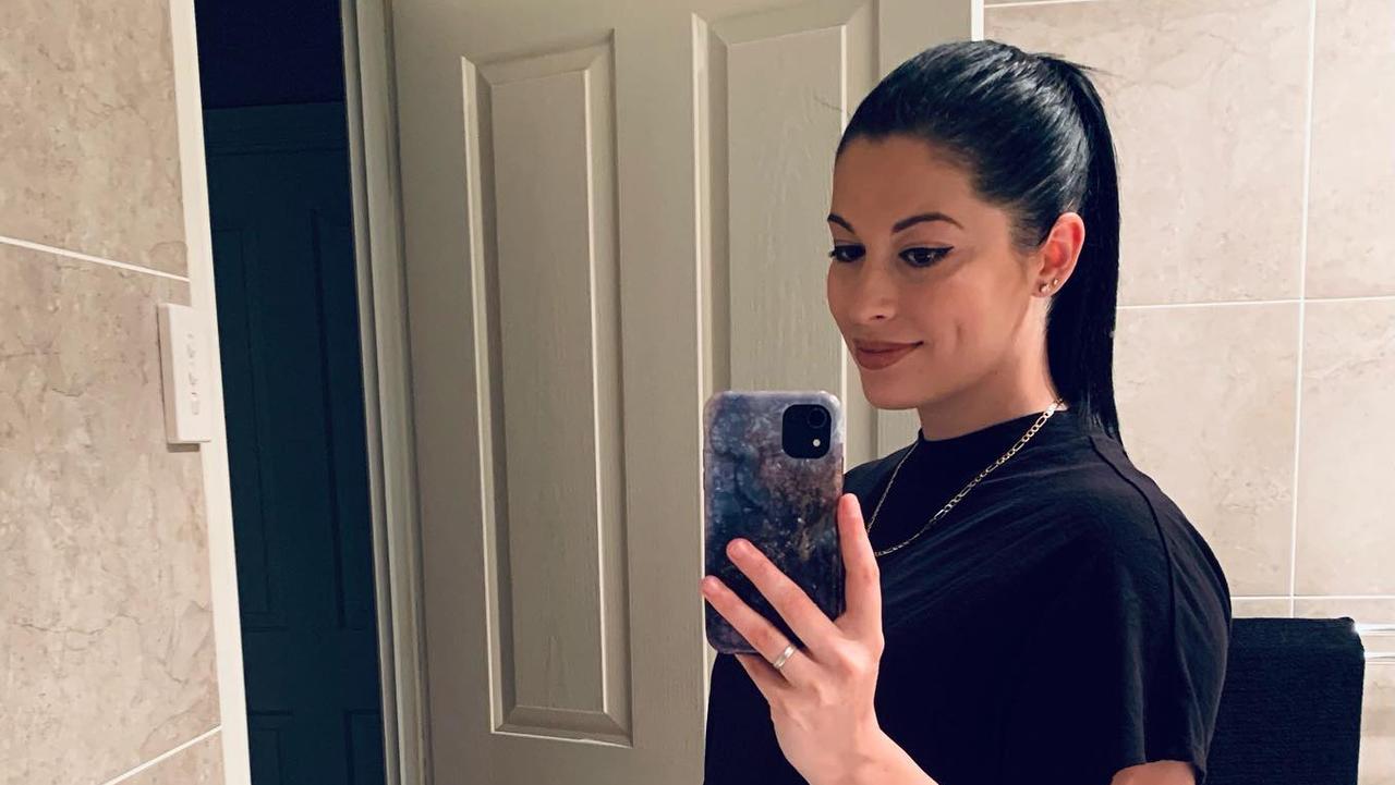 In social media posts, Ms Flanigan championed being an advocate against domestic violence and promoting digital work options for mums. Picture: Instagram
