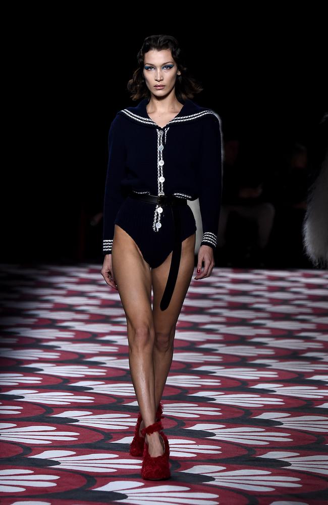 Bella Hadid's Sheer Catsuit On Runway At Paris Fashion Week: Photos –  Hollywood Life