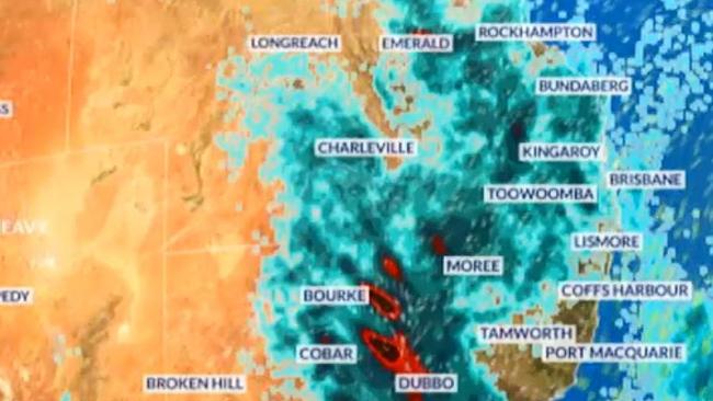 Rain is spreading across Queensland and NSW this week. Sky News Weather